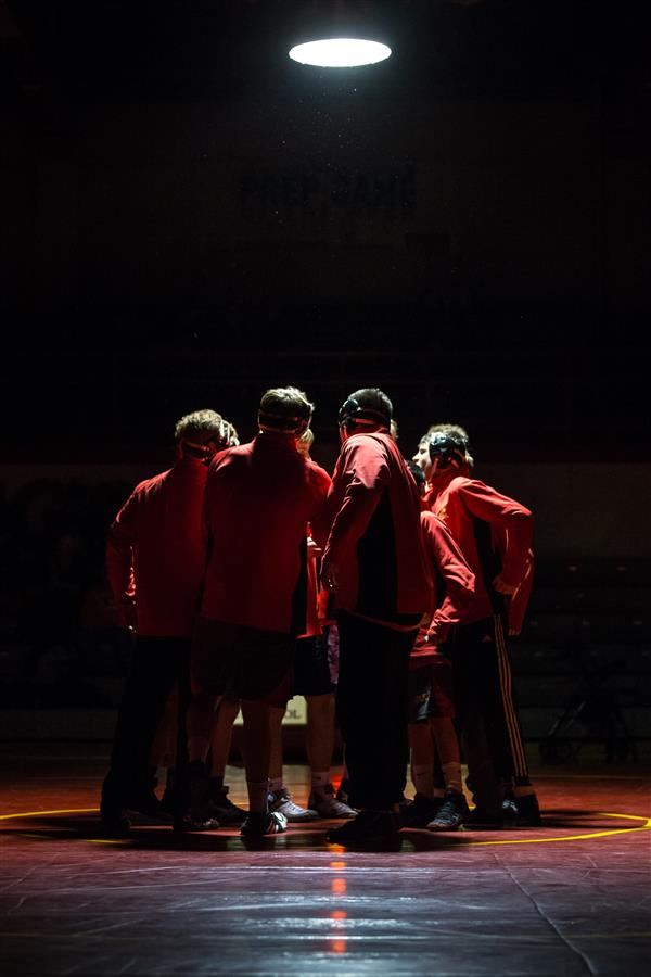 Wrestling Huddle