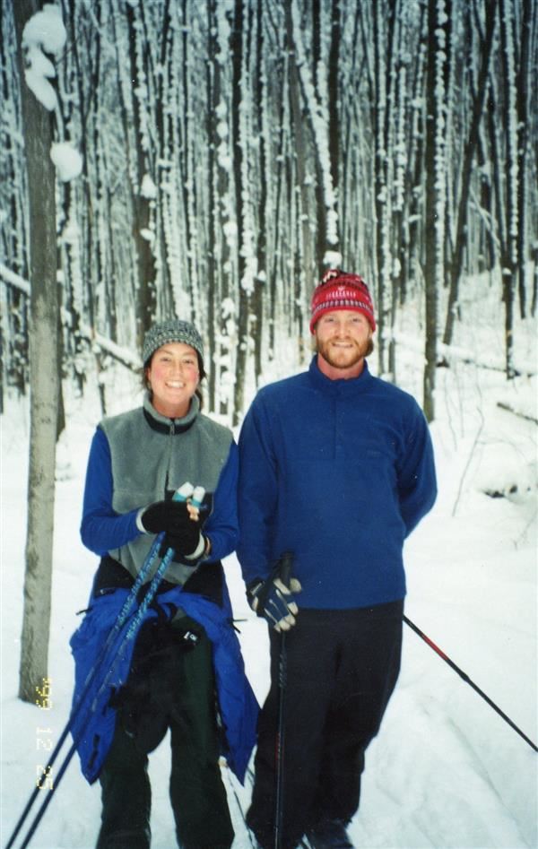 John and Sarah Skiing John and Sarah Skiing